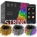 Smart Color Changing Christmas Lights with Remote & Timer 66FT 200 LED Dimmable Outdoor Christmas String Lights Waterproof Christmas Tree Lights Indoor RGB Twinkle Lights for Holiday Xmas Decor