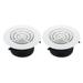 Uxcell 4 Inch Round Air Vent 2pcs Adjustable Ceiling Diffuser Grill Cover ABS Louver Soffit Vent with Screen Rotate Type