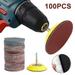 100pcs 80-3000 Grit 3 Sander Sanding Disc Pads Hook Loop Sandpaper Set Tools