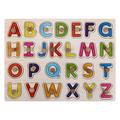 NUOLUX 1 Set Wooden Letters Puzzle Toy Kids Puzzle Plaything Creative Jigsaw Puzzle Toy