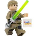 LEGO Star Wars: Luke Skywalker in Endor Outfit with Dark Green Lightsaber