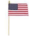 USA Flag on a Flagpole American Flags on Stick American Flags for Memorial Day Small US Flags/Mini American Flag on Stick 4x6 US American Hand Held Stick Flags with Safe Spear Top