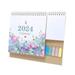 LSLJS 2027 Desktop Calendar - Coil Flip Schedule Planning Calendars with Label Sticker and Memo Notes Double-sided Recording Planner Calendar Monthly Desktop Calendars Christmas Gifts for Office Home