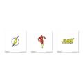 Gallery Pops DC Comics The Flash - Classic Flash Wall Art Bundle (3-Pack) Unframed Version 12 x 12