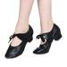 FRSASU Shoes Clearance Lady Style Shallow Mouth Modern Dance Latin Dance Dance Shoe Low Soft Black 10(42)