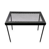 Radirus Steel Grill Stand Table Folding Picnic Grill Table for Camping Beach Cooking Portable Camping Desk 11.8 * 7.9 * 8.7 in