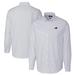 Men's Cutter & Buck Light Blue Carolina Panthers Big Tall Stretch Oxford Stripe Long Sleeve Button-Down Shirt