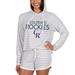 Women's Concepts Sport Cream Colorado Rockies Visibility Long Sleeve Hoodie T-Shirt & Shorts Set