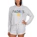 Women's Concepts Sport Cream San Diego Padres Visibility Long Sleeve Hoodie T-Shirt & Shorts Set