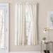Wide Width Classic Tailored Curtain Tailored Pair With Tiebacks by Ellis Curtains in Natural (Size 80" W 84" L)