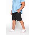 Size 58 Mens Badrhino Big & Tall Black Stretch Chino Shorts Big & Tall