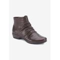 Wide Width Women's Esme Bootie by Ros Hommerson in Brown Leather (Size 6 1/2 W)