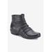 Extra Wide Width Women's Esme Bootie by Ros Hommerson in Black Leather (Size 7 WW)