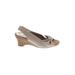 Aerosoles Wedges: Gray Print Shoes - Women's Size 6 1/2 - Open Toe