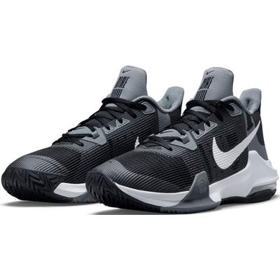 Basketballschuh NIKE "Air Max Impact 3", Gr. 40, schwarz-weiß (schwarz, weiß), Textil, Synthetik, sportlich, Schuhe