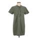 J.Crew Factory Store Casual Dress - Shirtdress: Green Dresses - Women's Size 6