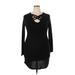 No Boundaries Casual Dress - Sweater Dress: Black Dresses - Women's Size 2X