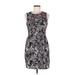 H&M Casual Dress - Mini High Neck Sleeveless: Black Dresses - Women's Size 8
