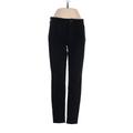 White House Black Market Jeans - Mid/Reg Rise Straight Leg Boyfriend: Black Bottoms - Women's Size 4 - Black Wash