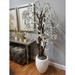 Creative Displays, Inc. 5.75' Organic Modern Cherry Blossom Tree w/ Real Dragon Fiberstone/Polysilk in Red/White | 69 H x 34 W x 34 D in | Wayfair