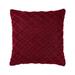 Tahari Diamond Throw Square Pillow Cover & Insert Polyester/Polyfill blend in Red | 24 H x 24 W x 3 D in | Wayfair D8N-PLW-2424-BR-CHILI