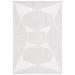 White 96 x 26 x 0.625 in Indoor Area Rug - Martha Stewart Rugs Msr1910 Serenity Area Rug In Grey/Ivory Polyester | 96 H x 26 W x 0.625 D in | Wayfair