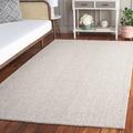 Gray 96 x 60 x 0.375 in Indoor Area Rug - Martha Stewart Rugs Msr Abstract Area Rug In Ivory/Grey Wool | 96 H x 60 W x 0.375 D in | Wayfair