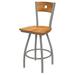 Red Barrel Studio® Lareau Swivel Stool Wood/Metal in Gray | Counter Stool (25" Seat Height) | Wayfair B9CA45C2FC1845ACBDD2FA3581974B8D