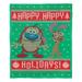 Northwest Ren & Stimpy Happy Happy Holidays Throw Polyester in Green | 60 H x 50 W in | Wayfair 1NKR236000005OOF