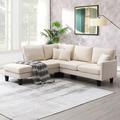 Multi Color Sectional - Latitude Run® Kezlin 3-Piece Upholstered Chaise Sectional | 35 H x 90 W in | Wayfair 018906C2F2FB42C2AE04A14F403B0BA5