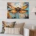 August Grove® Orange Dragonfly Insects Flight Collage I - Animals Metal Wall Art Metal in Blue/Gray/Green | 16 H x 32 W x 1 D in | Wayfair