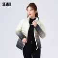 Semir-Doudoune légère dégradée pour femme veste à col montant simple décontracté polyvalent