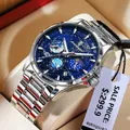 POEDAGAR-Montres-bracelets à quartz Shoous pour hommes chronomètre de sport de luxe horloge
