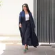 Kimono Abaya à Manches Chauve-Souris pour Femme Musulmane Robe Marocaine Modeste Lumineux