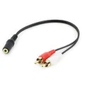 Cavo RCA universale Jack da 3,5 mm Cavo audio stereo da femmina a presa maschio 2RCA a cuffie Adattatore 3,5 AUX Y per amplificatori DVD