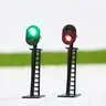 Evemodel 5pcs modello Railway N Scale 1:160 segnale a 2 luci verde su rosso 4.5cm JTD05