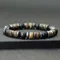 Bracciale in legno naturale Homme bracciale in pietra di ematite nera con perline accessori da uomo