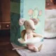 12cm Mini Angel Mouse in Book Chritmas New Year Gift Handmade Cute little Fairy Mice Toy with Gift