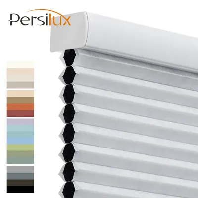 Persilux Blackout Cellular Blinds Honeycomb Shades Double Cells Cordless Windows Shades Saving Energy Thermal Insulation Custom