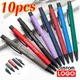 10pcs Student Gift Pen Custom LOGO Advertising Gel Pen Business Metal Ballpoint Pen Office