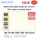 ZHNUWIE Projector Screen White Grid Anti-Light 16:9 Projection Screen For Home 72 84 100 120 133