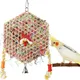 Hexagonal Bird Foraging Shredding Toy Bird Toys for Parrot Conure Accessories Perch and Budgie