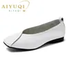 AIYUQI flache schuhe 2025, neue herbst echtes leder frauen flache schuhe onon-slip Plus Größe 35-43 frauen casual schuhe