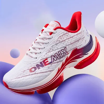 ONEMIX Men's Running Shoes Breathable Mesh Sport Outdoor Athletic Walking Sneakers cushion gym Big