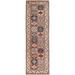 Shahbanu Rugs Gray Hand Knotted Densely Woven Special Kazak Colorful Geometric Motifs Pure Wool Wide Runner Rug (2'10"x9'9")