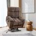 Electric Cloth Power Lift Recliner Chair with 2 Motors Massage and Heat for Elderly, 2 Side Pockets & USB Charge Ports