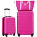 2-Pcs ABS Hardshell Luggage Set Lightweight Spinner Travel Suitcase with TSA Lock 28" Expandable Luggage & 20" Carry on Luggage