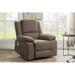 Multi-function Power Recliner Chairs with Side Pocket Oversized Heating Massage Lift Sofa w/Remote Control for Livingroom,Brown