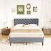 Elegant Design Upholstered Platform Bed