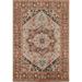 Heriz Serapi Indian Area Rug Handmade Oriental Grey Wool Carpet - 7'9" x 10'1"